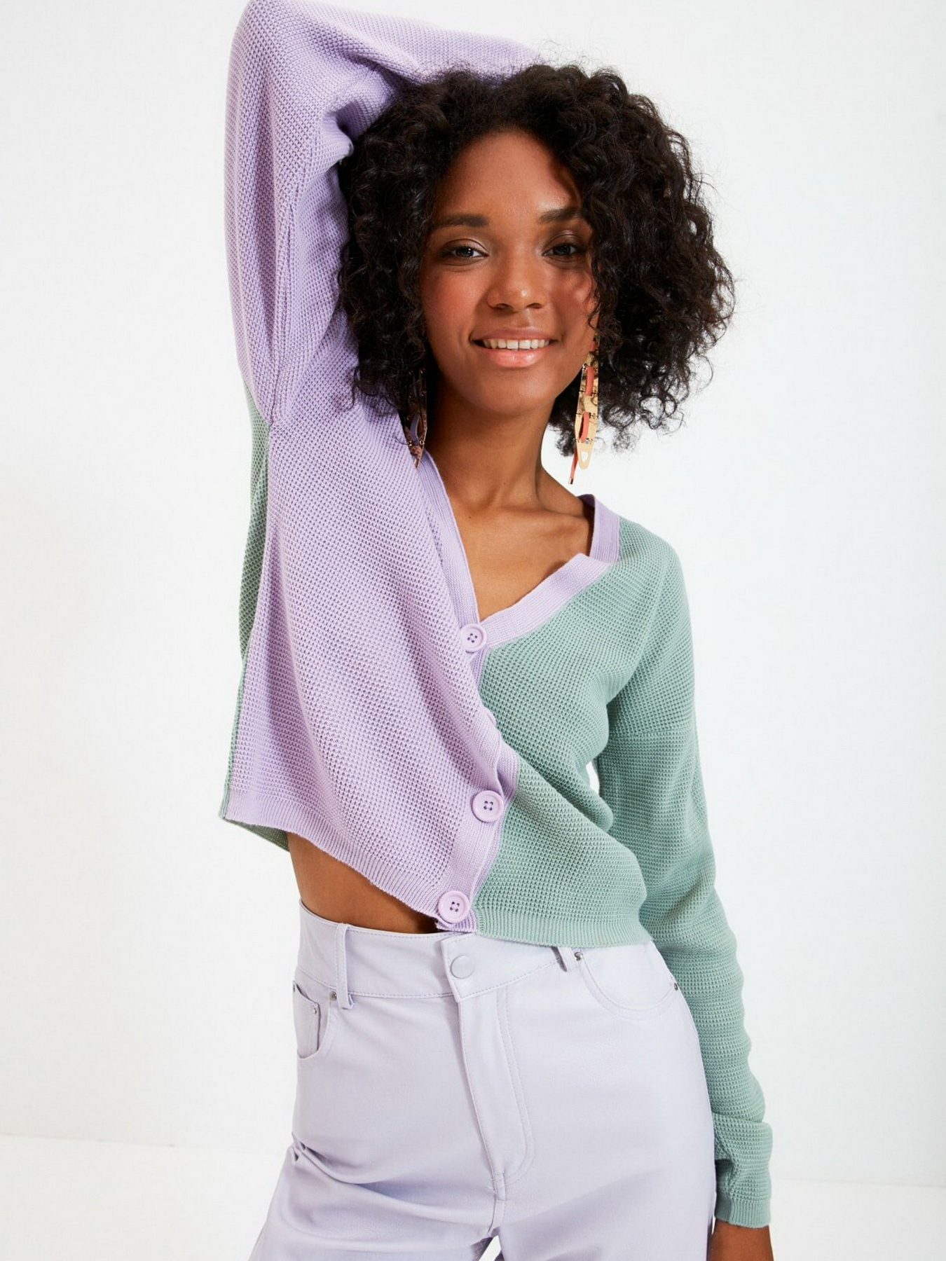 Кардиган Trendyol модель TWOAW22HI0353/Lila Фото