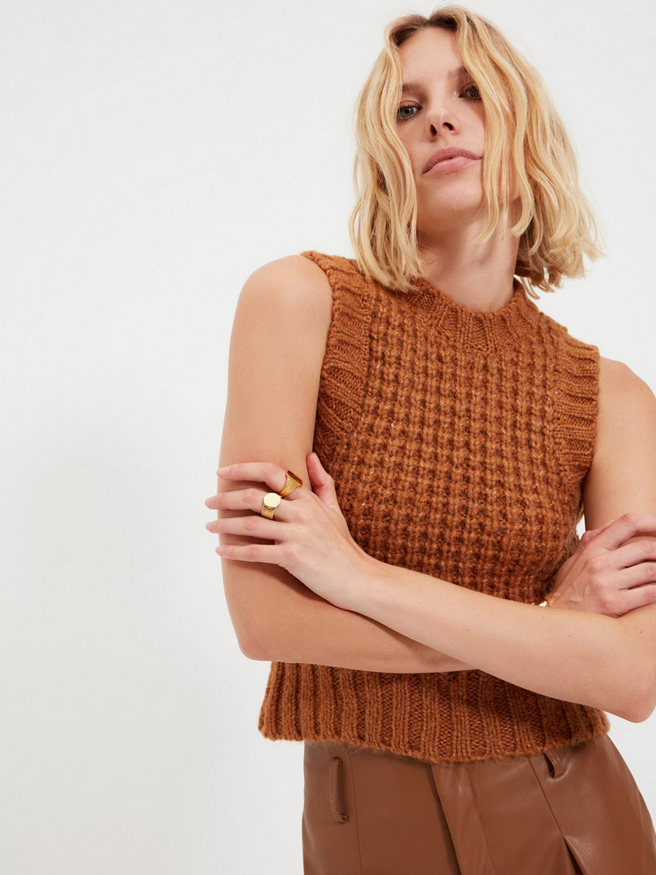 Жилет Trendyol модель TWOAW22BZ0002/Camel Фото