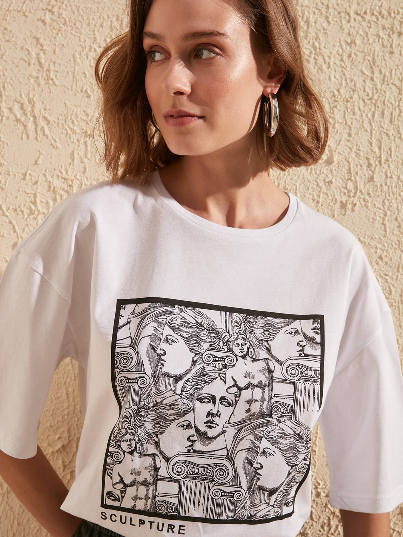 Футболки і поло Trendyol модель TWOSS20TS0110/Beyaz Фото