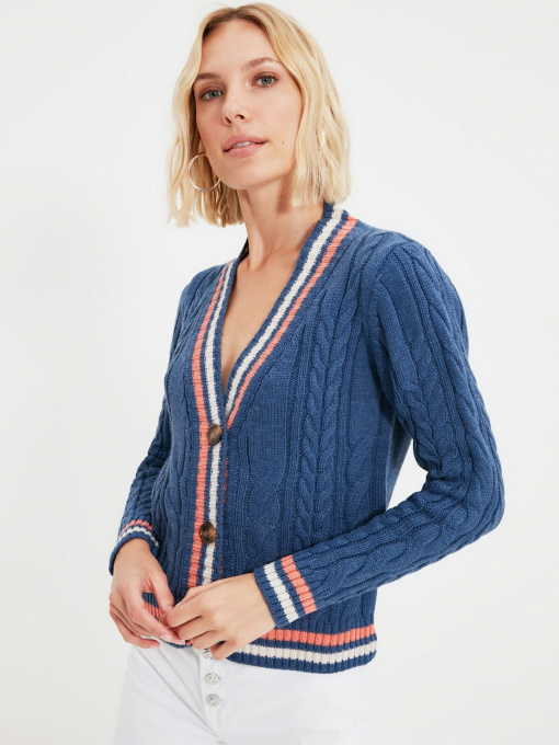 Кардиган Trendyol модель TWOAW22HI0447/Indigo Фото