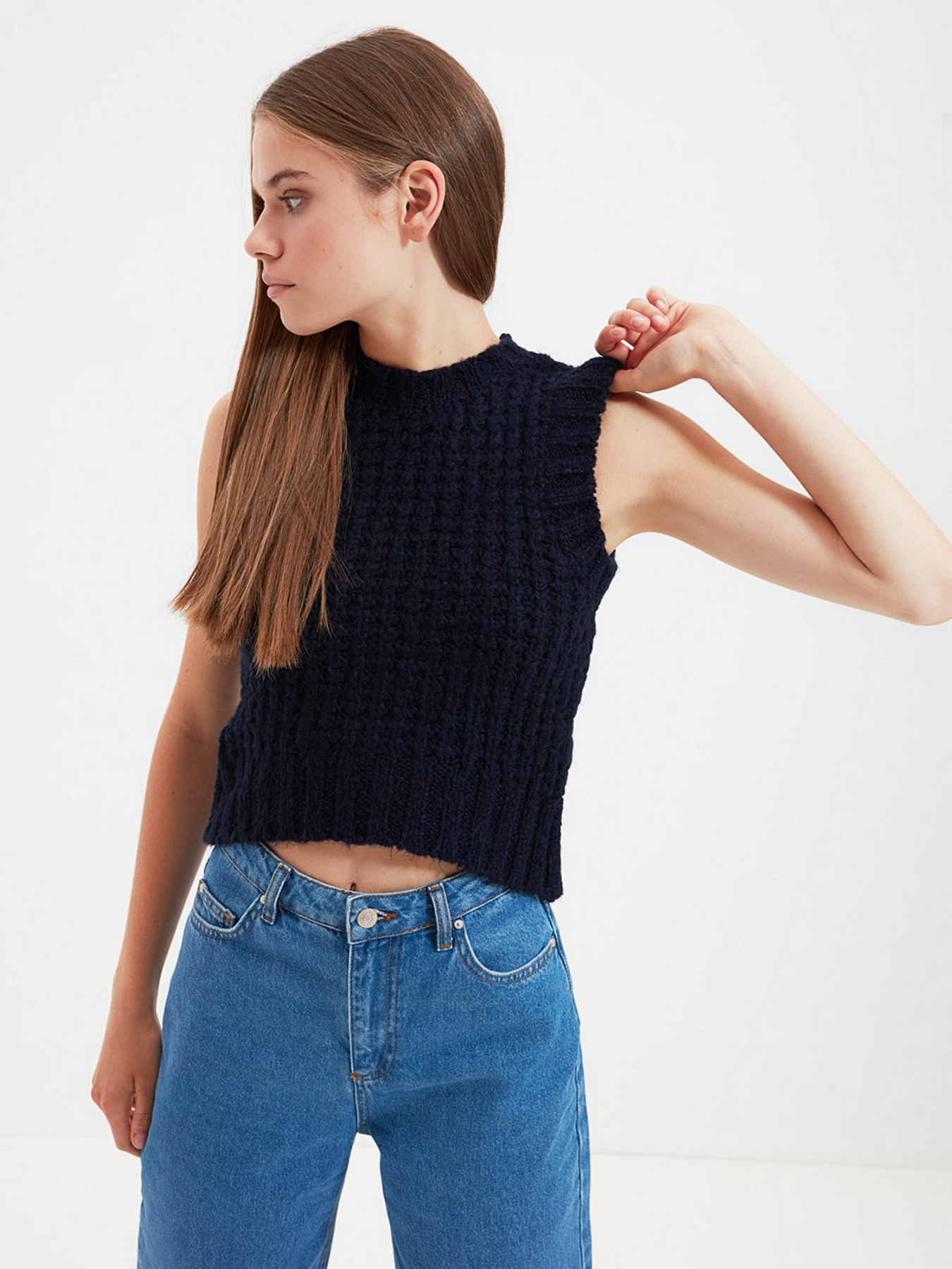 Жилет Trendyol модель TWOAW22BZ0002/Lacivert Фото