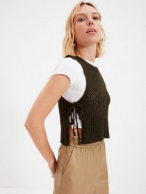 Майка Trendyol модель TWOAW22BZ0005/Haki Фото