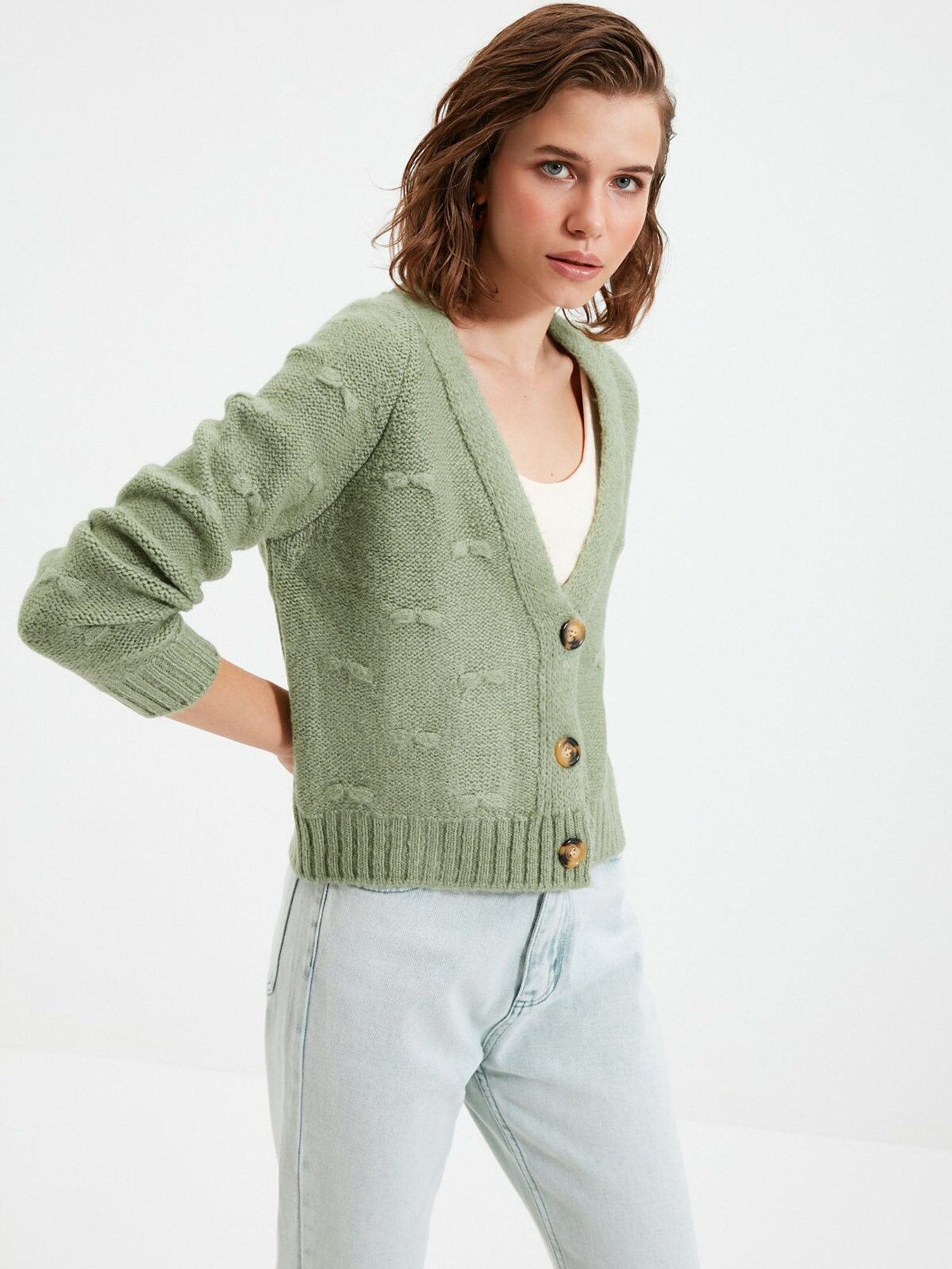 Кардиган Trendyol модель TWOAW22HI0543/Mint Кардиган Trendyol модель TWOAW22HI0543/Mint Фото