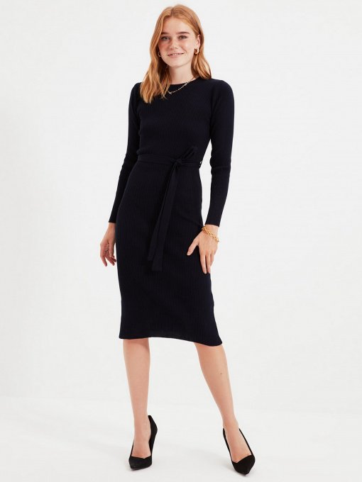 Платье миди Trendyol модель TWOAW22EL0009/Lacivert Фото