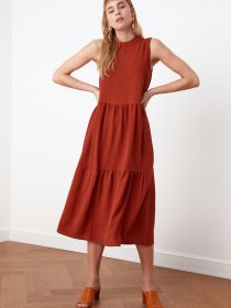 Платья Trendyol модель TWOSS20EL1864/Kiremit Фото
