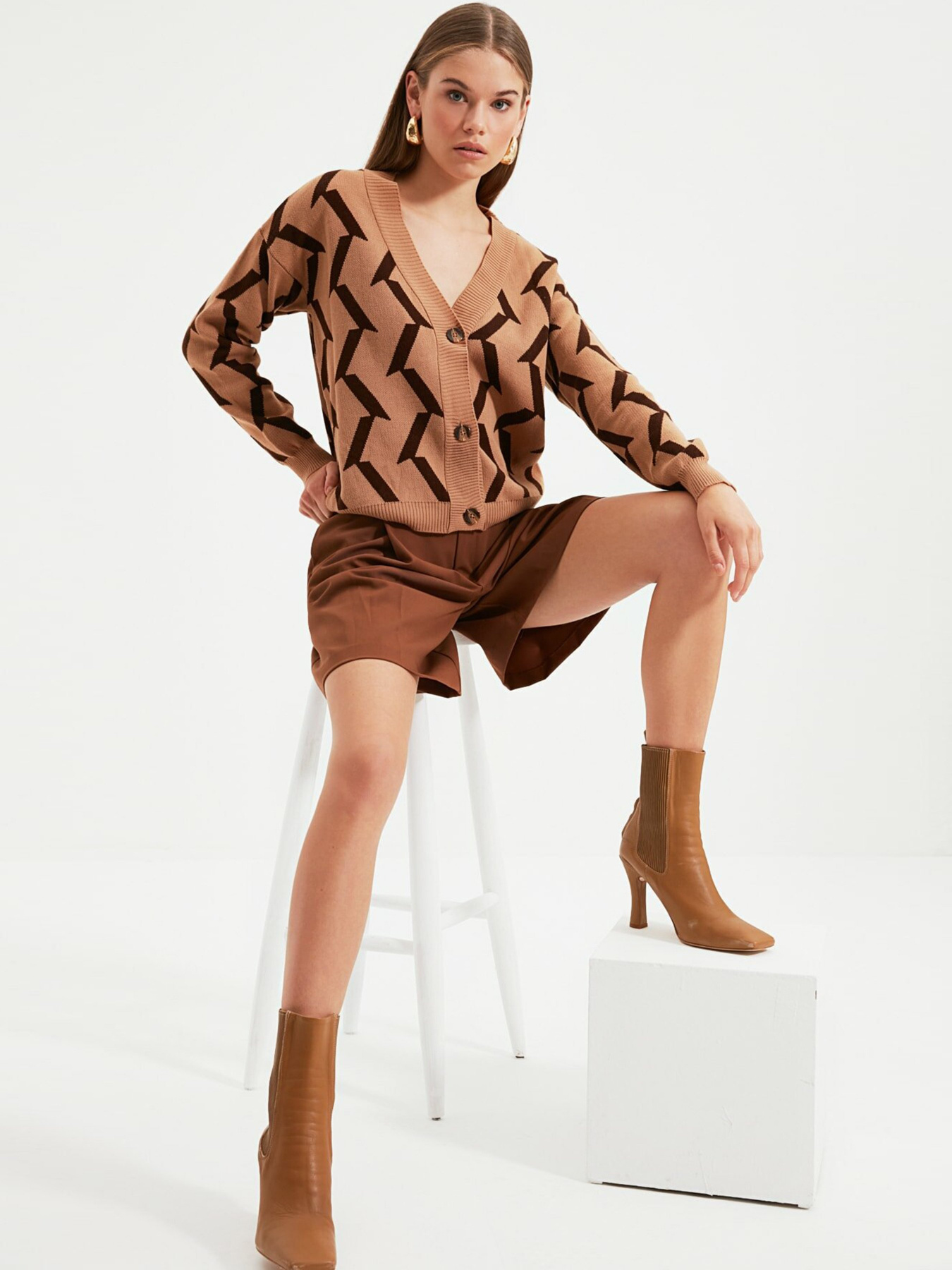 Кардиган Trendyol модель TWOAW22HI0600/Camel Фото