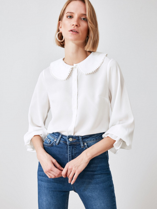 Блуза Trendyol модель TWOAW21GO0717/Beyaz Фото