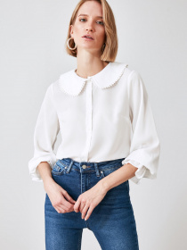 Блуза Trendyol модель TWOAW21GO0717/Beyaz Блуза Trendyol модель TWOAW21GO0717/Beyaz Фото