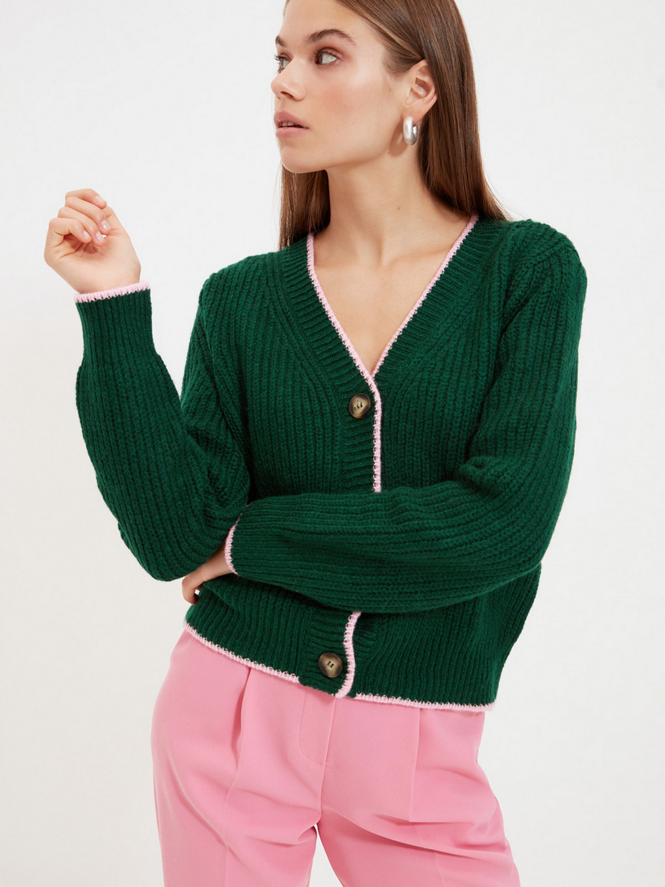 Кардиган Trendyol модель TWOAW22HI0003/Petrol Фото