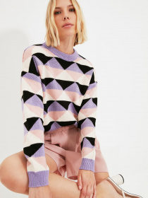 Джемпер Trendyol модель TWOAW22KZ0011/Lila Джемпер Trendyol модель TWOAW22KZ0011/Lila Фото