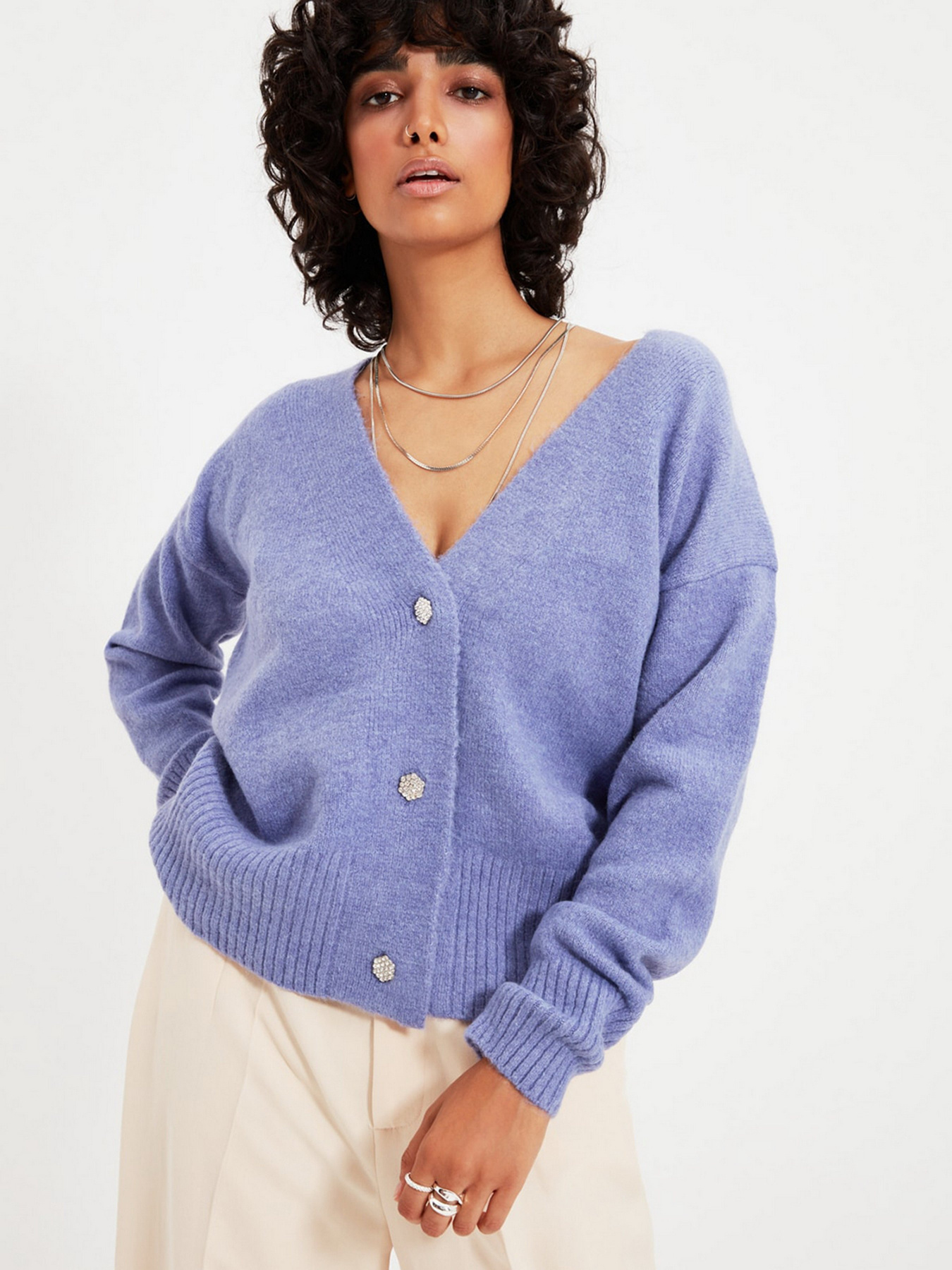 Кардиган Trendyol модель TWOAW22HI0005/Lila Фото