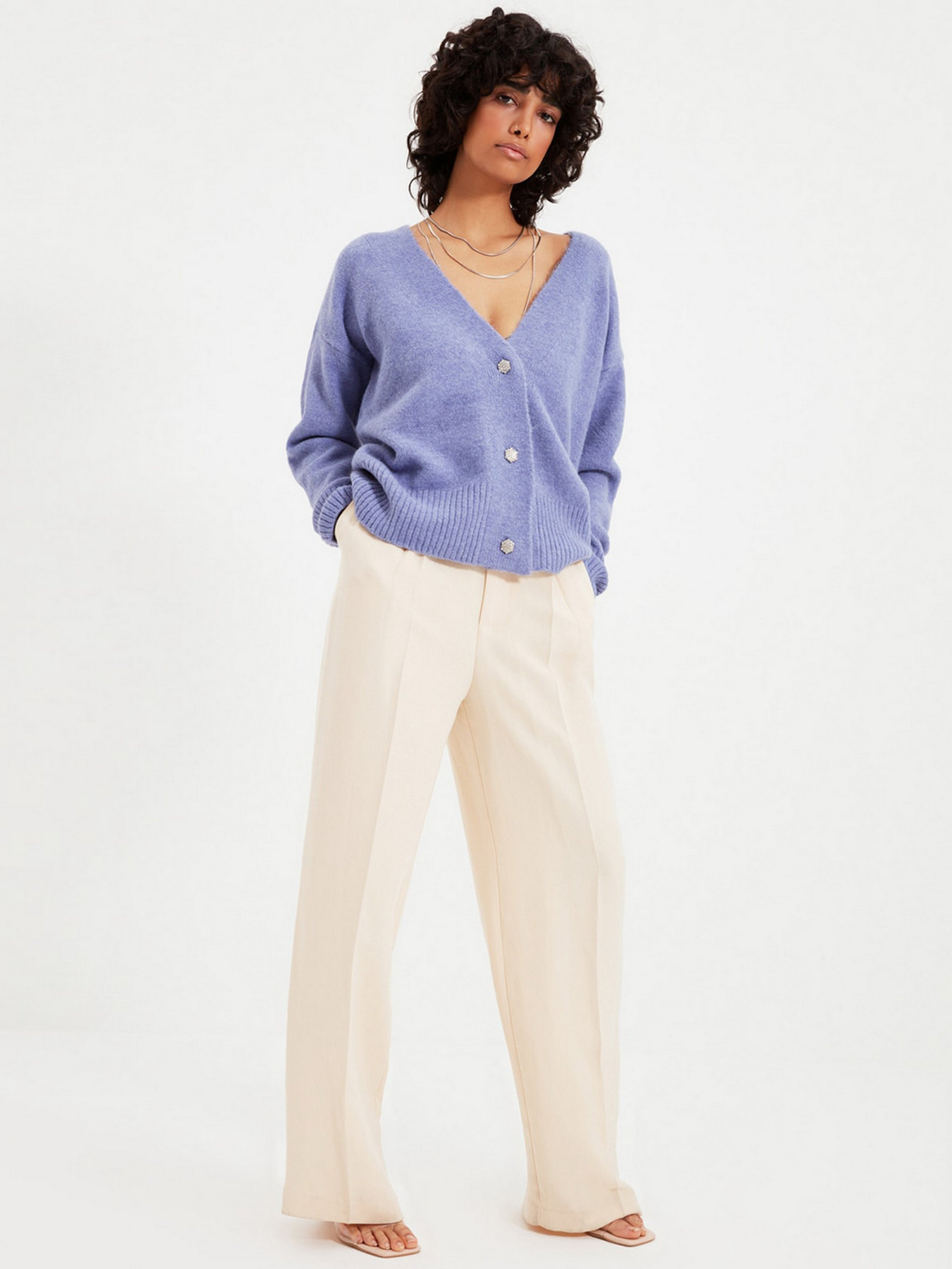 Кардиган Trendyol модель TWOAW22HI0005/Lila Фото