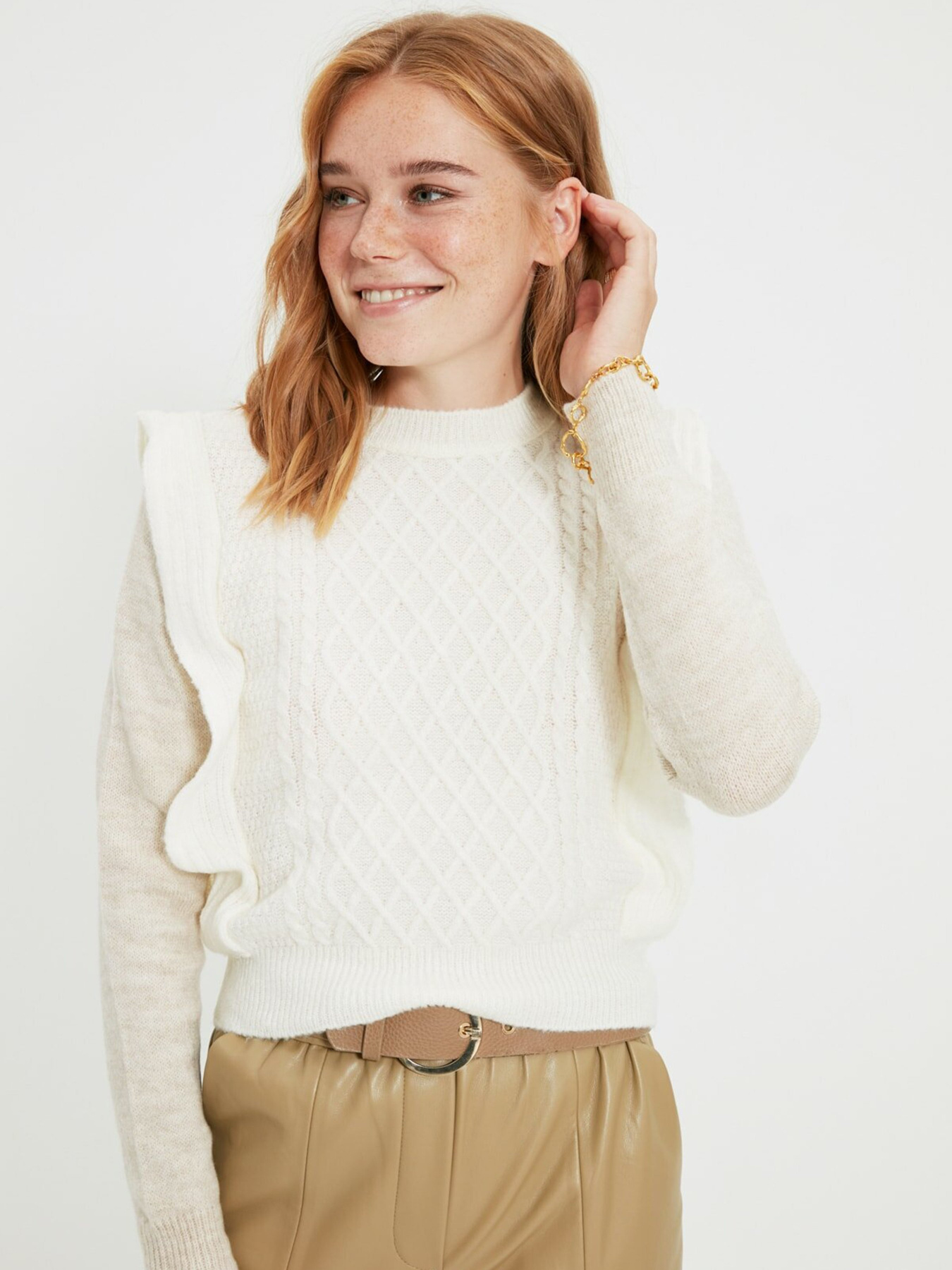 Джемпер Trendyol модель TWOAW22KZ0032/Ekru Фото