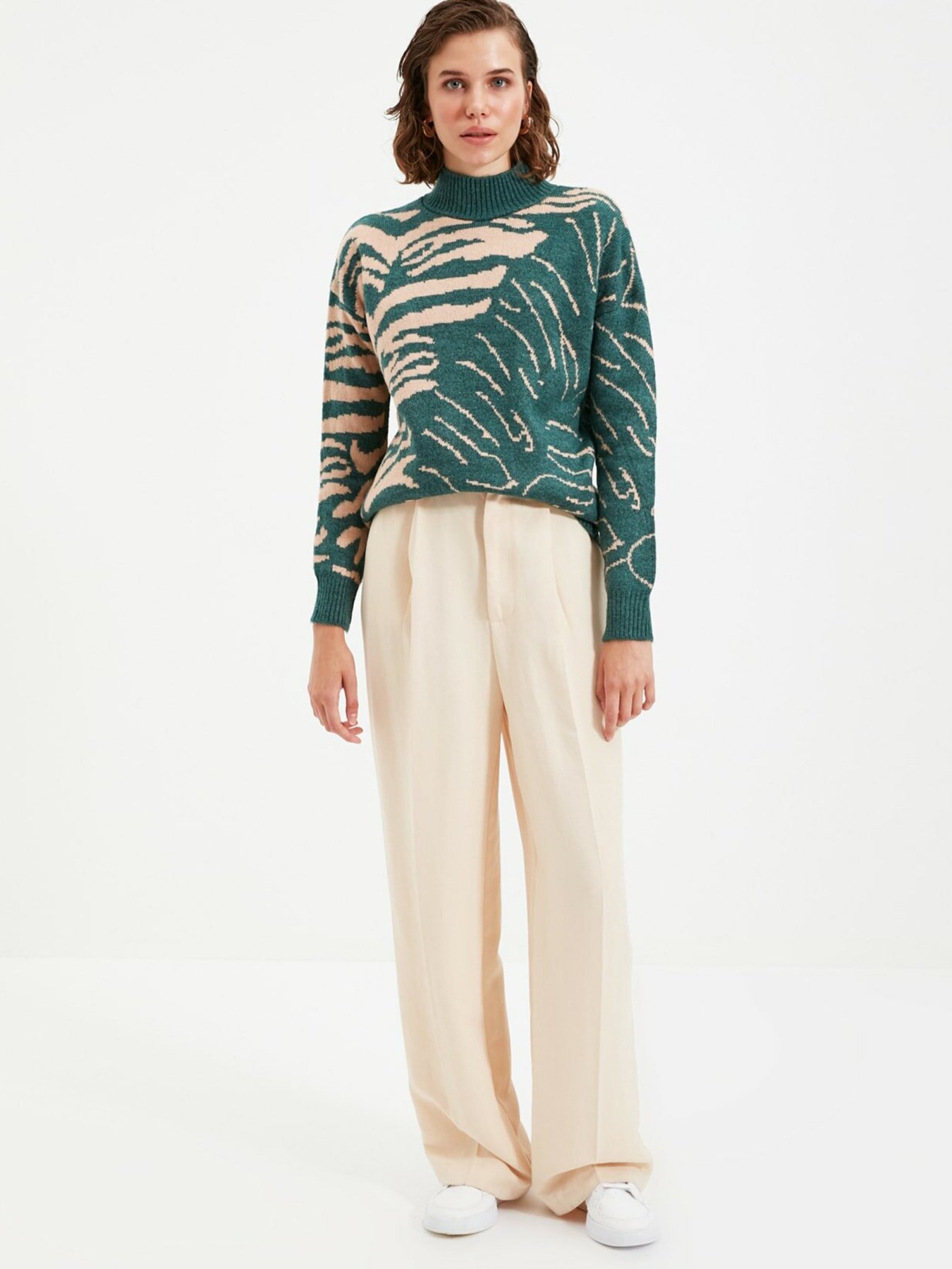 Джемпер Trendyol модель TWOAW22KZ0066/Petrol Фото