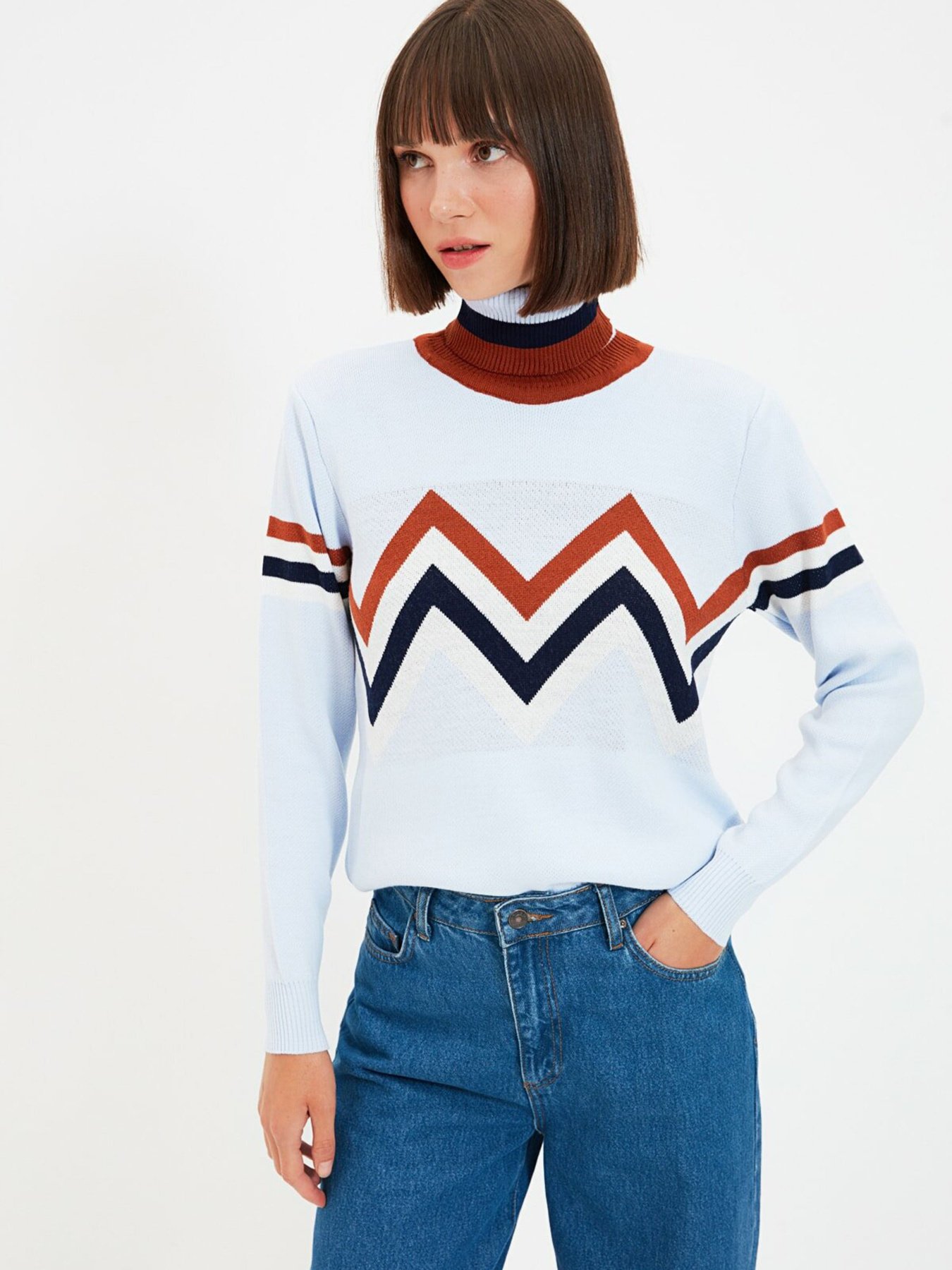 Джемпер Trendyol модель TWOAW22KZ0200/Acik Mavi Фото