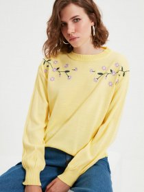 Джемпер Trendyol модель TWOAW22KZ0211/Sari Джемпер Trendyol модель TWOAW22KZ0211/Sari Фото