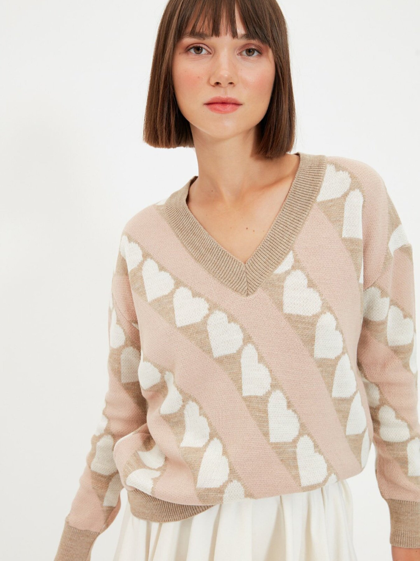 Джемпер Trendyol модель TWOAW22KZ0228/Bej Джемпер Trendyol модель TWOAW22KZ0228/Bej Фото