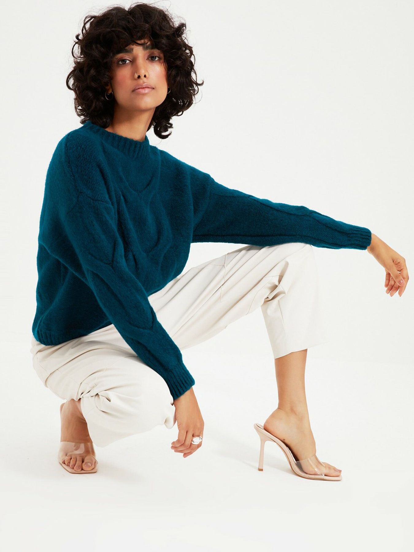 Джемпер Trendyol модель TWOAW22KZ0230/Petrol Джемпер Trendyol модель TWOAW22KZ0230/Petrol Фото