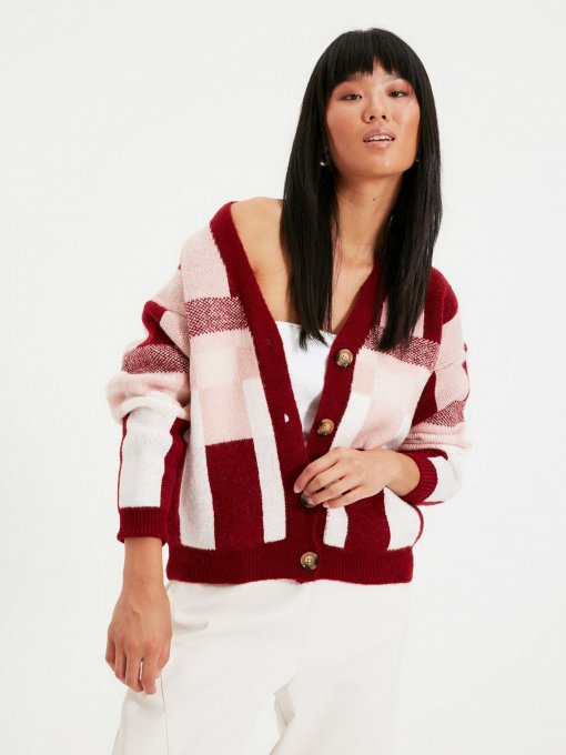Кардиган Trendyol модель TWOAW22HI0437/Bordo Фото