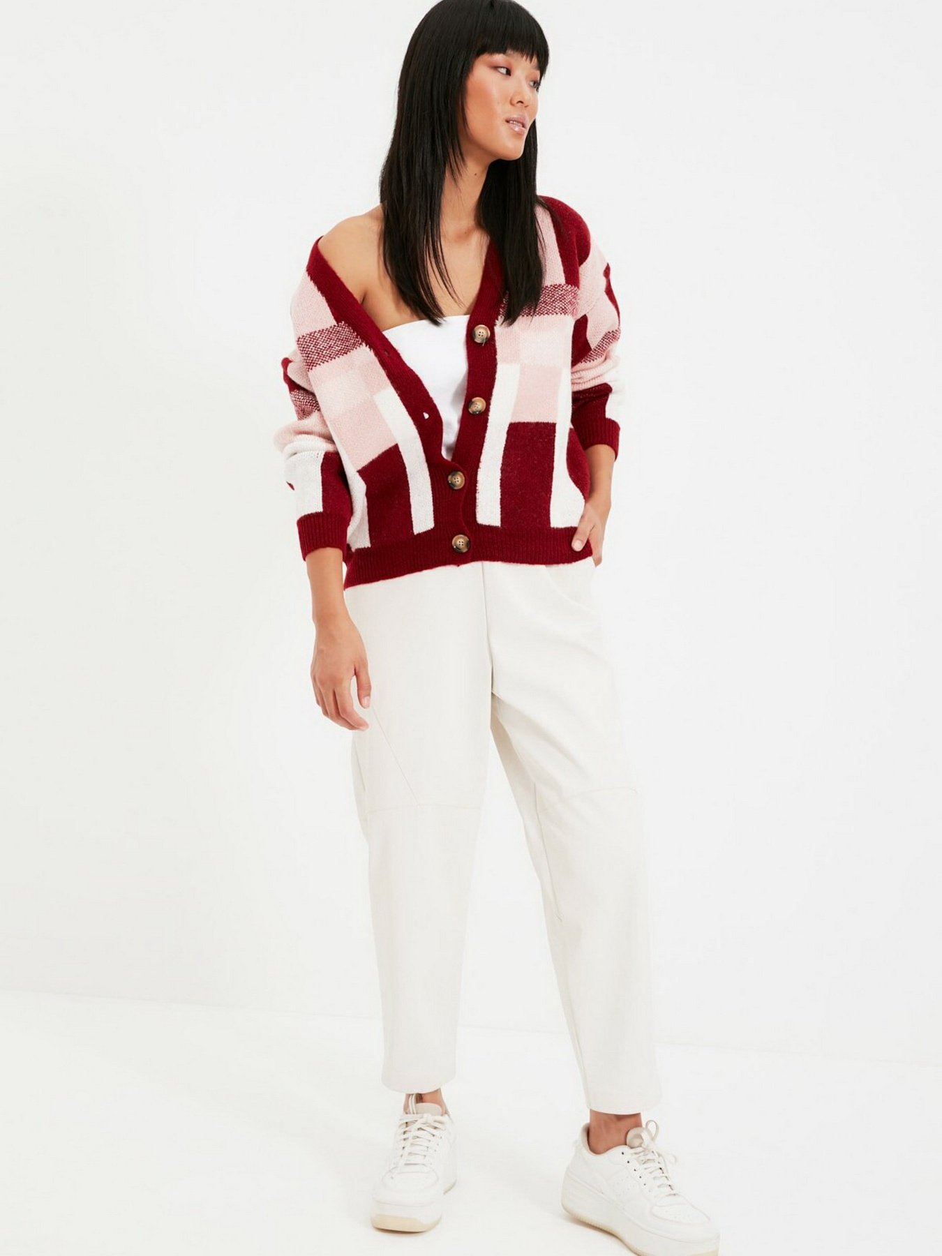 Кардиган Trendyol модель TWOAW22HI0437/Bordo Фото