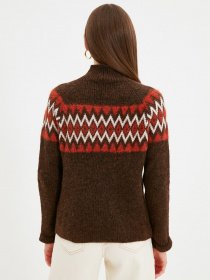 Джемпер Trendyol модель TWOAW22KZ0248/Koyu Kahverengi Фото