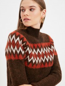 Джемпер Trendyol модель TWOAW22KZ0248/Koyu Kahverengi Фото