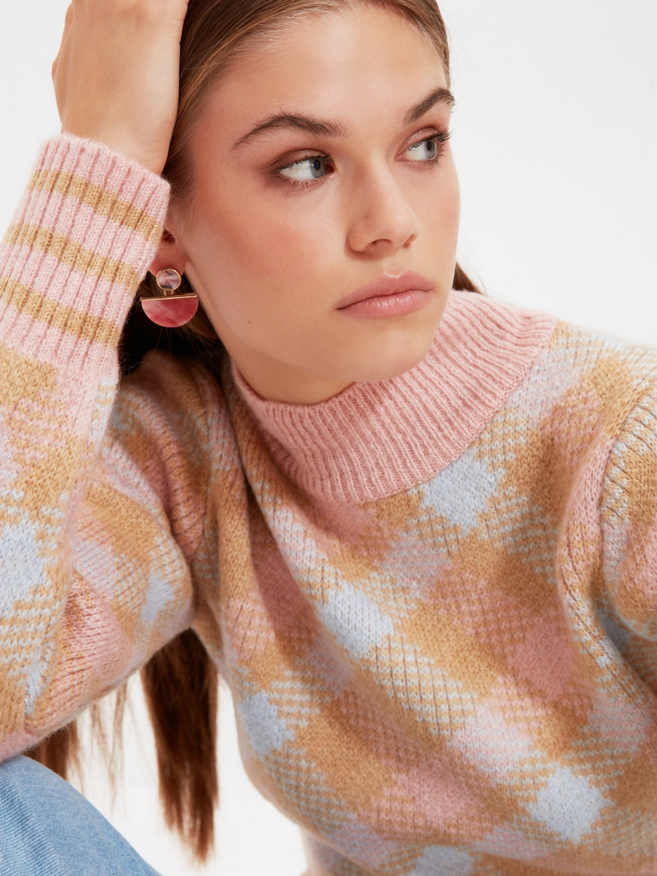 Джемпер Trendyol модель TWOAW22KZ0176/Sari Фото