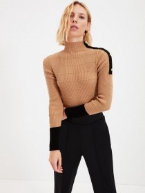 Джемпер Trendyol модель TWOAW22KZ0197/Camel Джемпер Trendyol модель TWOAW22KZ0197/Camel Фото