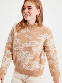 Джемпер Trendyol модель TWOAW22KZ0227/Ekru Джемпер Trendyol модель TWOAW22KZ0227/Ekru Фото