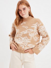 Джемпер Trendyol модель TWOAW22KZ0227/Ekru Джемпер Trendyol модель TWOAW22KZ0227/Ekru Фото
