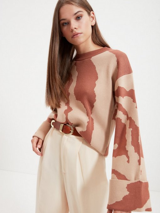 Джемпер Trendyol модель TWOAW22KZ0229/Camel Фото