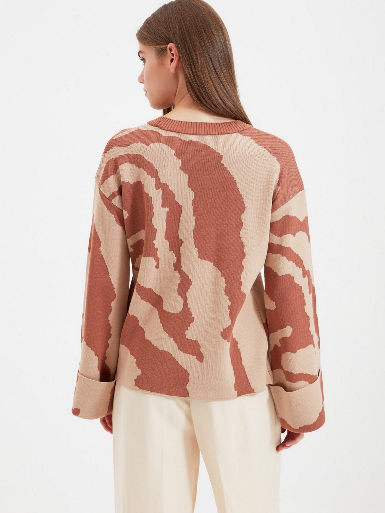 Джемпер Trendyol модель TWOAW22KZ0229/Camel Джемпер Trendyol модель TWOAW22KZ0229/Camel Фото