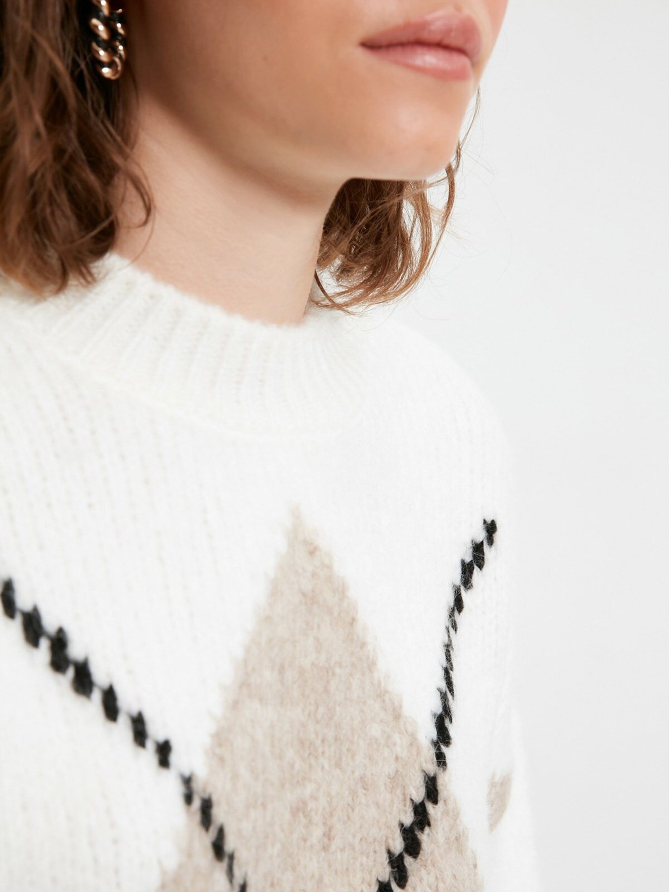 Джемпер Trendyol модель TWOAW22KZ0263/Ekru Джемпер Trendyol модель TWOAW22KZ0263/Ekru Фото