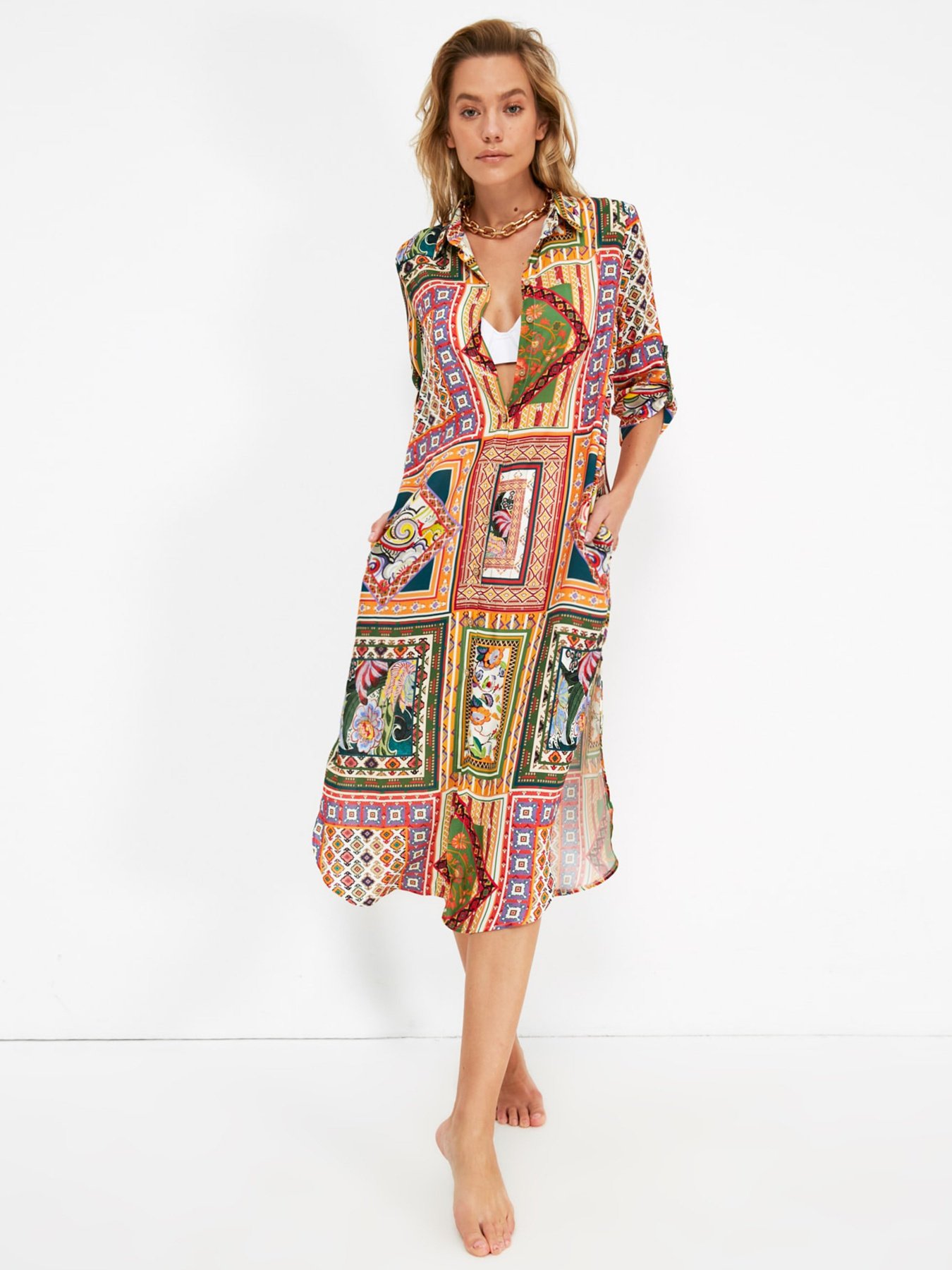 Сукні Trendyol модель TBESS21EL4226/Cok Renkli Фото