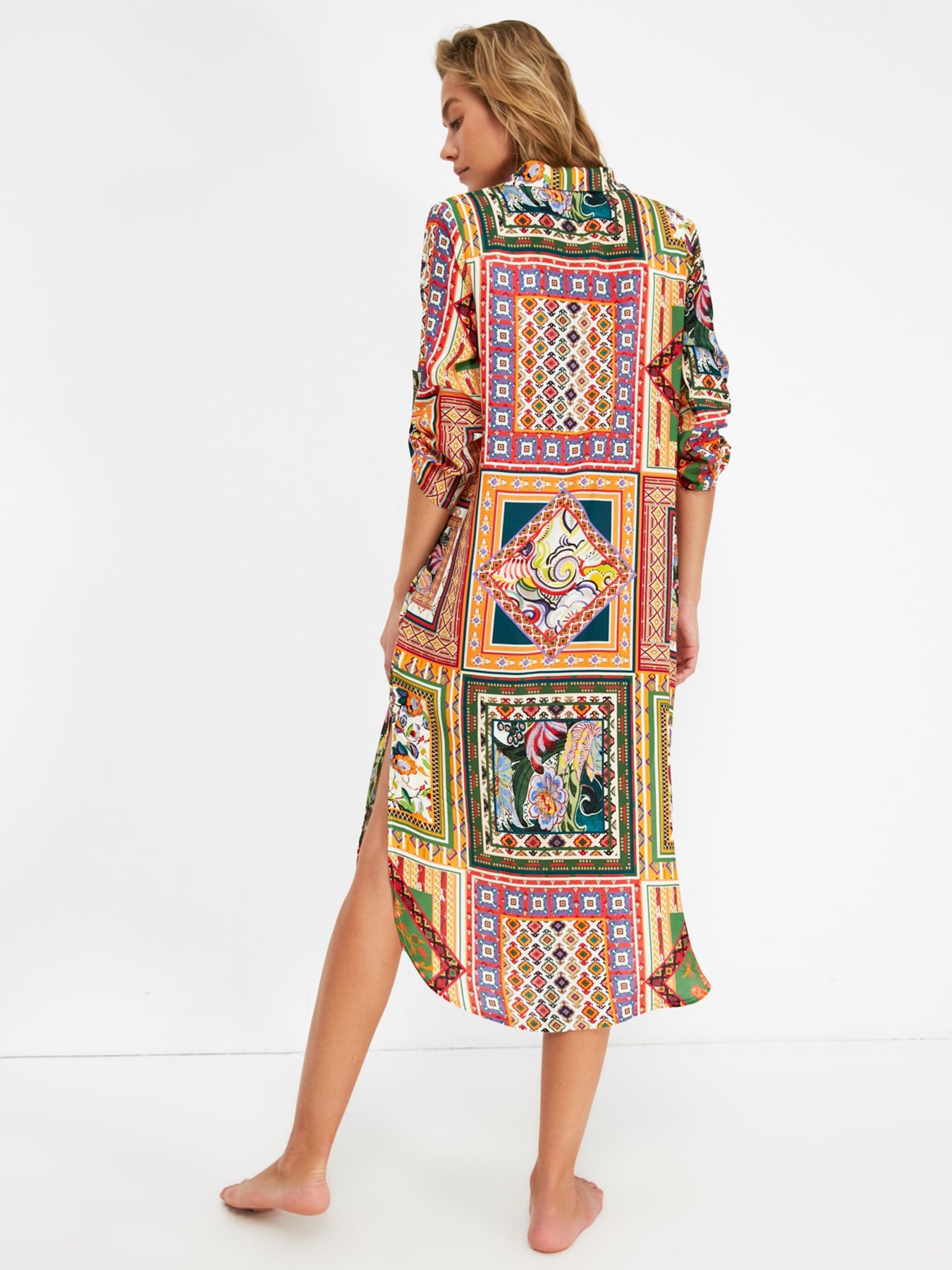 Платья Trendyol модель TBESS21EL4226/Cok Renkli Фото