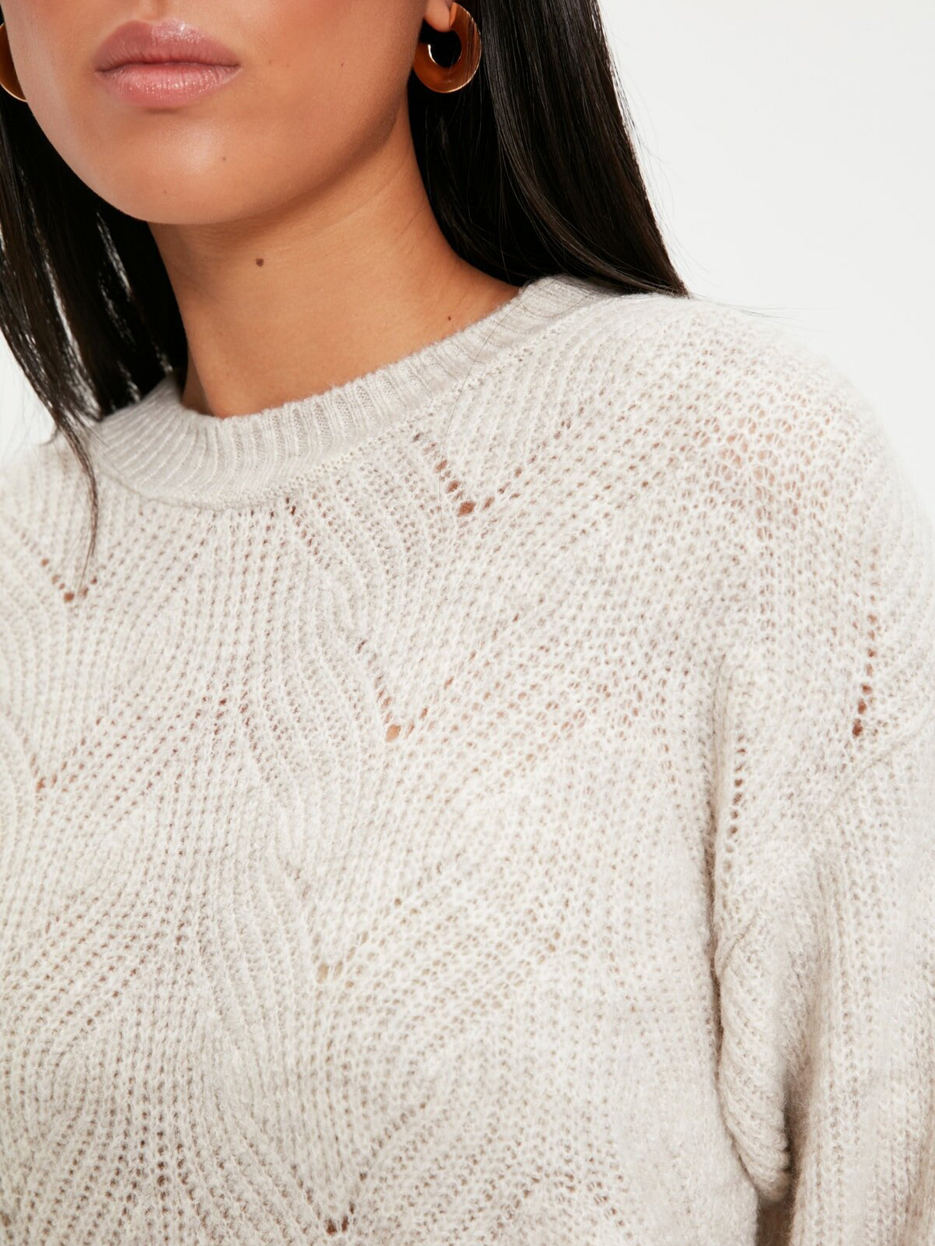 Джемпер Trendyol модель TWOAW22KZ0266/Ekru Фото