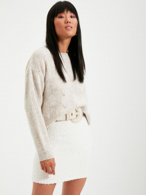 Джемпер Trendyol модель TWOAW22KZ0266/Ekru Джемпер Trendyol модель TWOAW22KZ0266/Ekru Фото