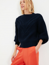 Джемпер Trendyol модель TWOAW22KZ0267/Lacivert Джемпер Trendyol модель TWOAW22KZ0267/Lacivert Фото