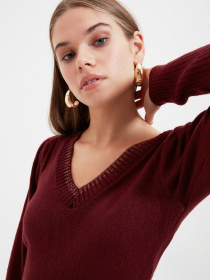 Джемпер Trendyol модель TWOAW22KZ0237/Bordo Джемпер Trendyol модель TWOAW22KZ0237/Bordo Фото