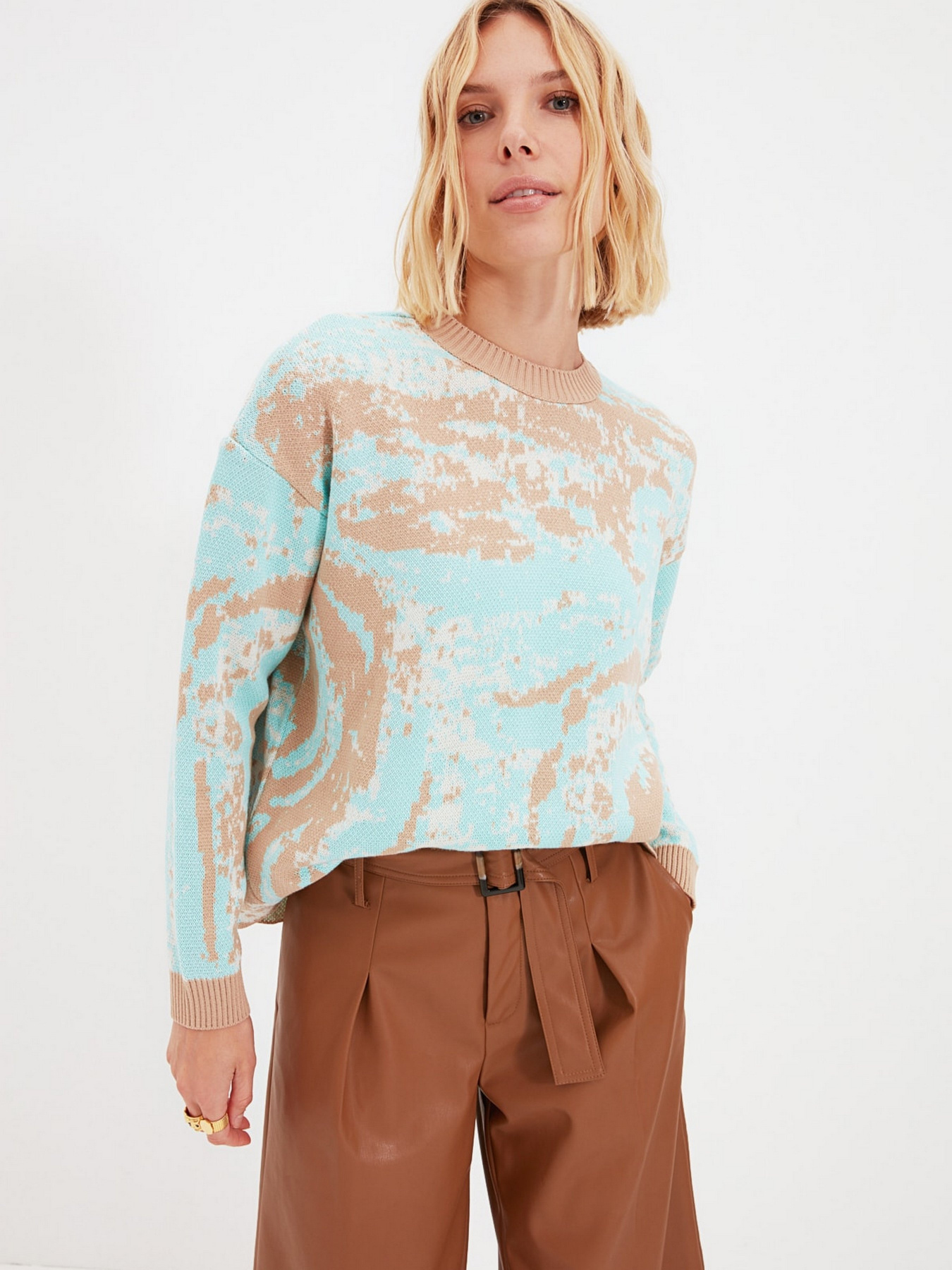 Джемпер Trendyol модель TWOAW22KZ0239/Bej Джемпер Trendyol модель TWOAW22KZ0239/Bej Фото