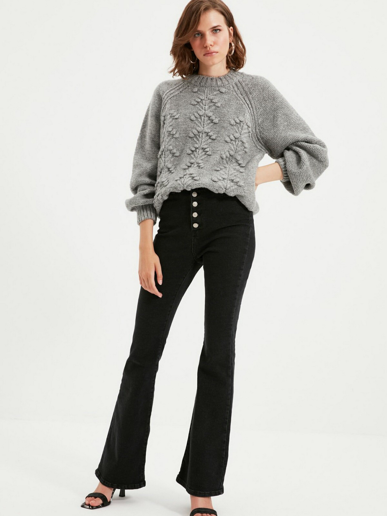 Джемпер Trendyol модель TWOAW22KZ0275/Gri Фото