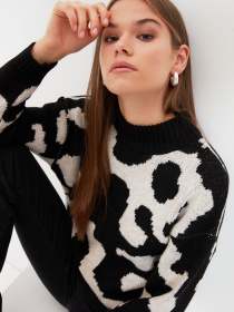 Джемпер Trendyol модель TWOAW22KZ0244/Siyah Джемпер Trendyol модель TWOAW22KZ0244/Siyah Фото