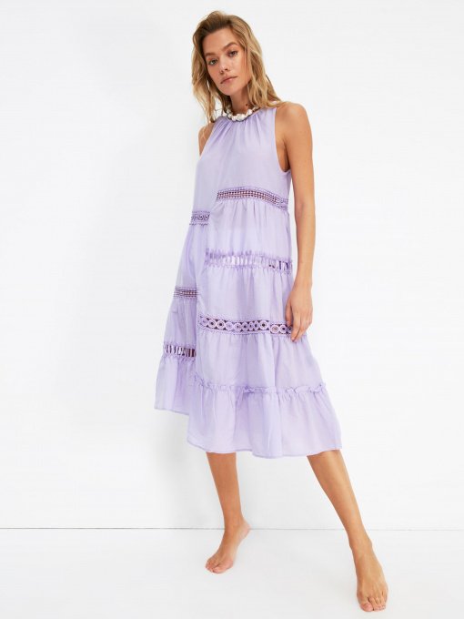 Сукня міді Trendyol модель TBESS21EL3864/Lila Фото
