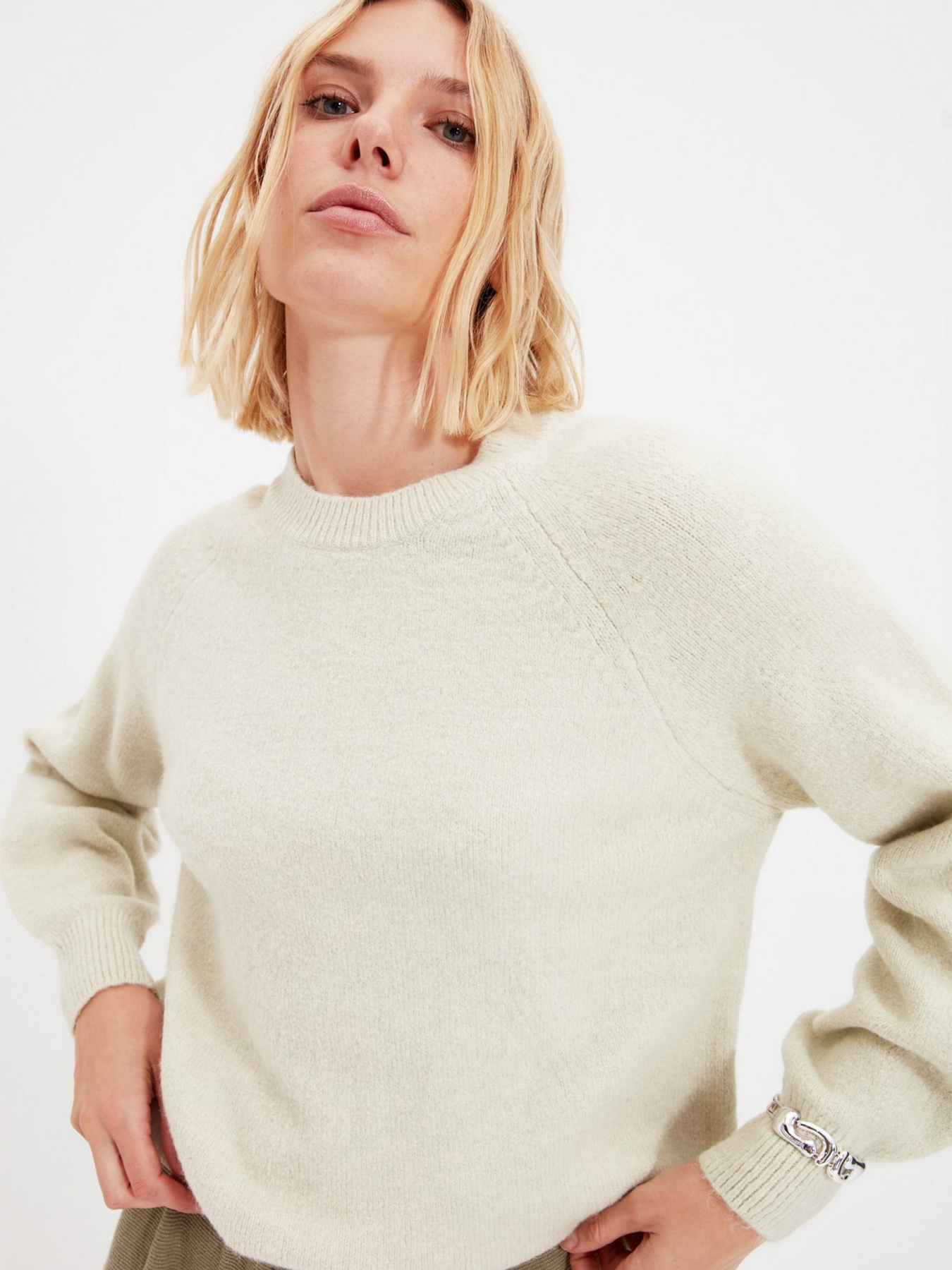 Джемпер Trendyol модель TWOAW22KZ0458/Mint Фото