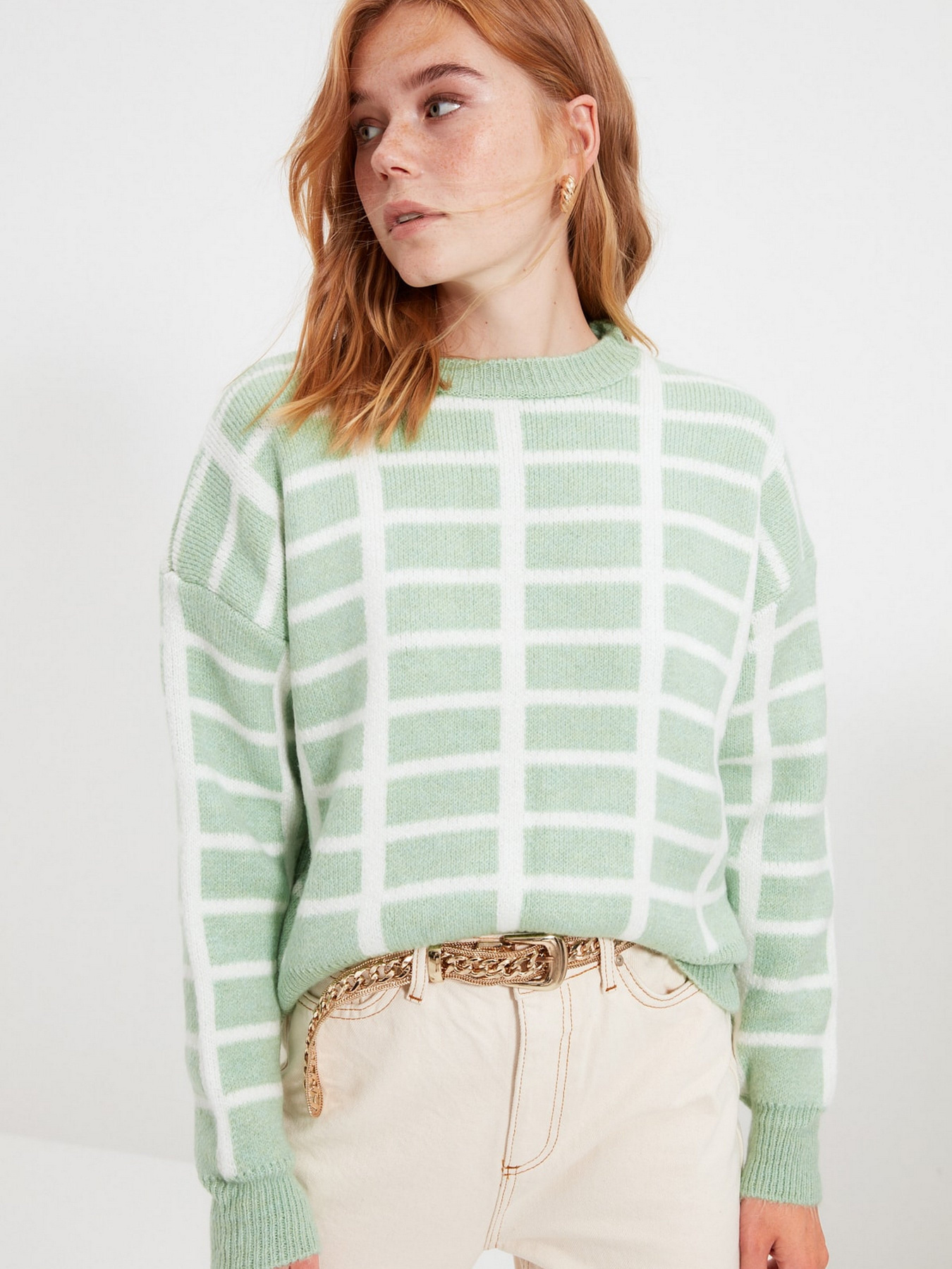 Джемпер Trendyol модель TWOAW22KZ0554/Mint Фото