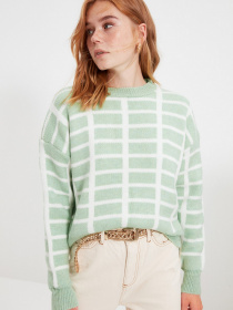 Джемпер Trendyol модель TWOAW22KZ0554/Mint Джемпер Trendyol модель TWOAW22KZ0554/Mint Фото