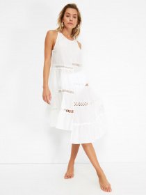 Сукня міді Trendyol модель TBESS21EL3864/Beyaz Фото