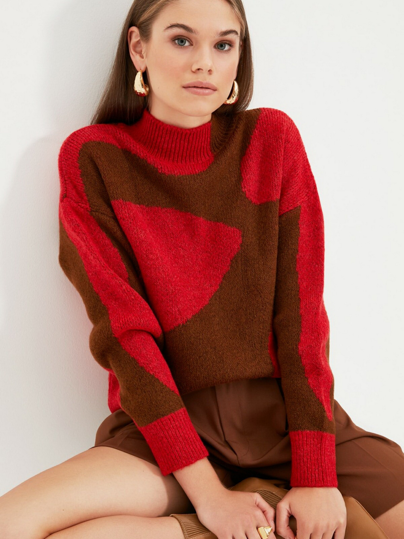 Джемпер Trendyol модель TWOAW22KZ0472/Kiremit Фото