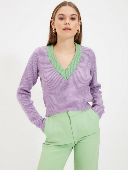 Джемпер Trendyol модель TWOAW22KZ0496/Lila Фото