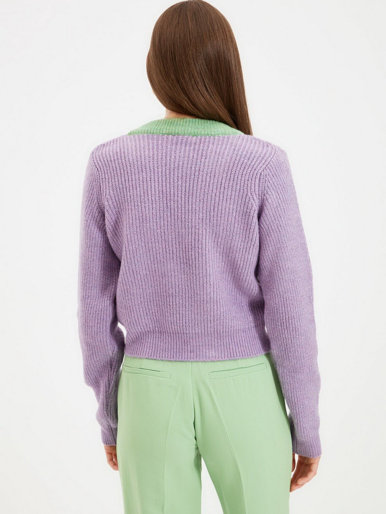 Джемпер Trendyol модель TWOAW22KZ0496/Lila Джемпер Trendyol модель TWOAW22KZ0496/Lila Фото